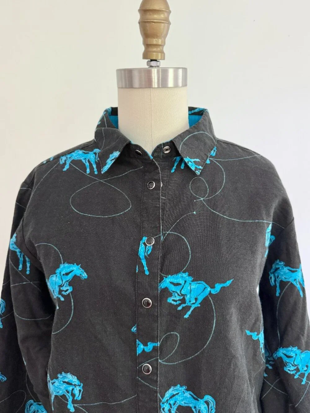 Vintage Wrangler Stallion Cowboy Button Down | M - Picture 2 of 6